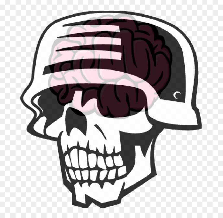 Zombie Commander Free App - Skull With Helmet Silhouette, HD Png Download - skull icon png