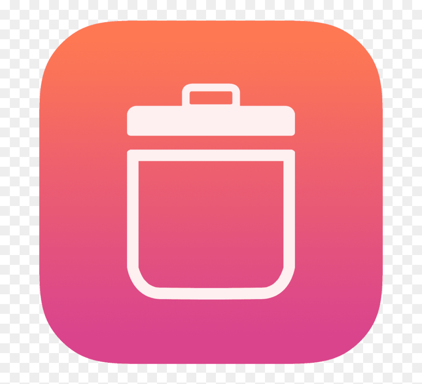 Trash Empty Icon - Recycle Bin Ios Icon, HD Png Download - trash icon png