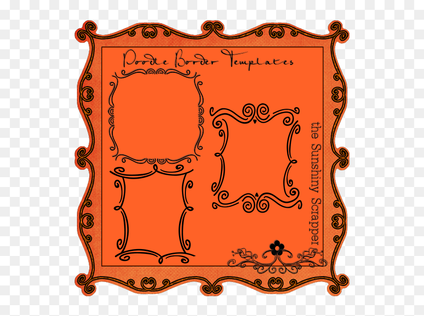 Cu Doodle Border Templates-$5 - Border Design Templates, HD Png Download - $5 png