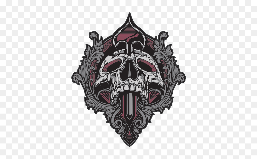 Skull Beast Fantasy Emblem - Custom Yamaha Logo Tribal, HD Png Download - skull icon png