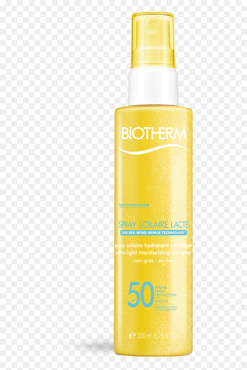 Spray Solaire Lacte Spf 50 - Biotherm, HD Png Download - solaire png