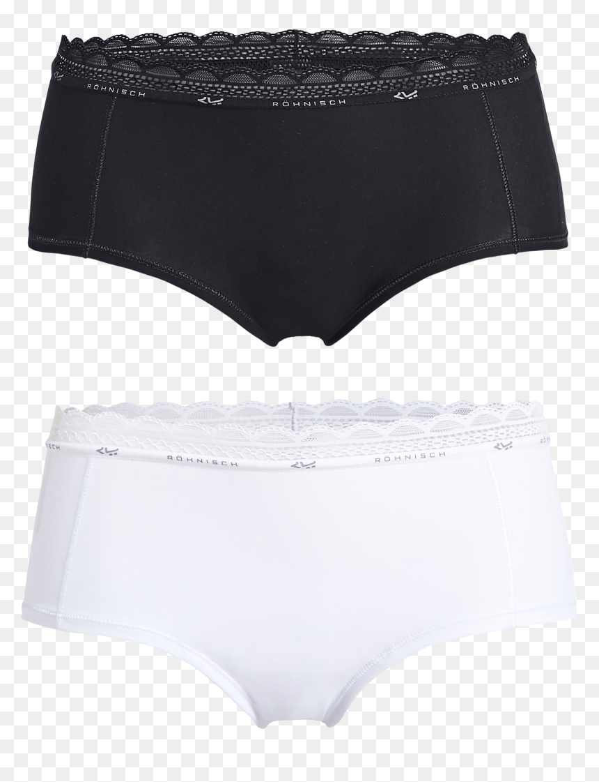 2 Pack Hipster, Black/white, , Hi Res - Röhnisch Women's 2-pack Hipster, HD Png Download - underwear png