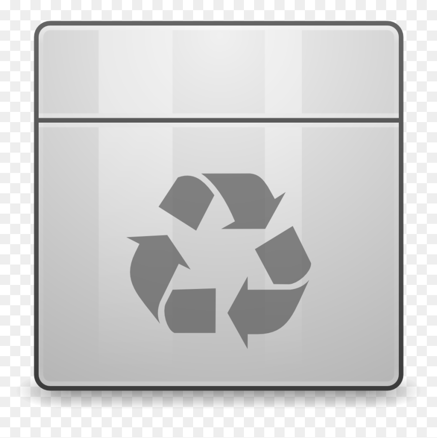 Places User Trash Icon - Recycling Symbol, HD Png Download - trash icon png