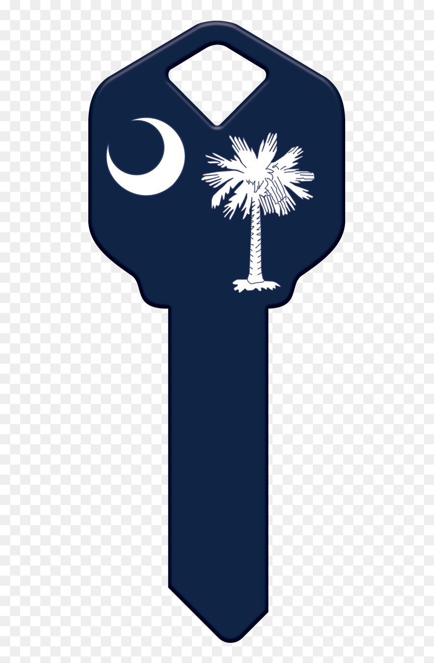 Locks, Keys Collectibles Star Wars Darkside Key Blank - South Carolina State Flag, HD Png Download - house key png