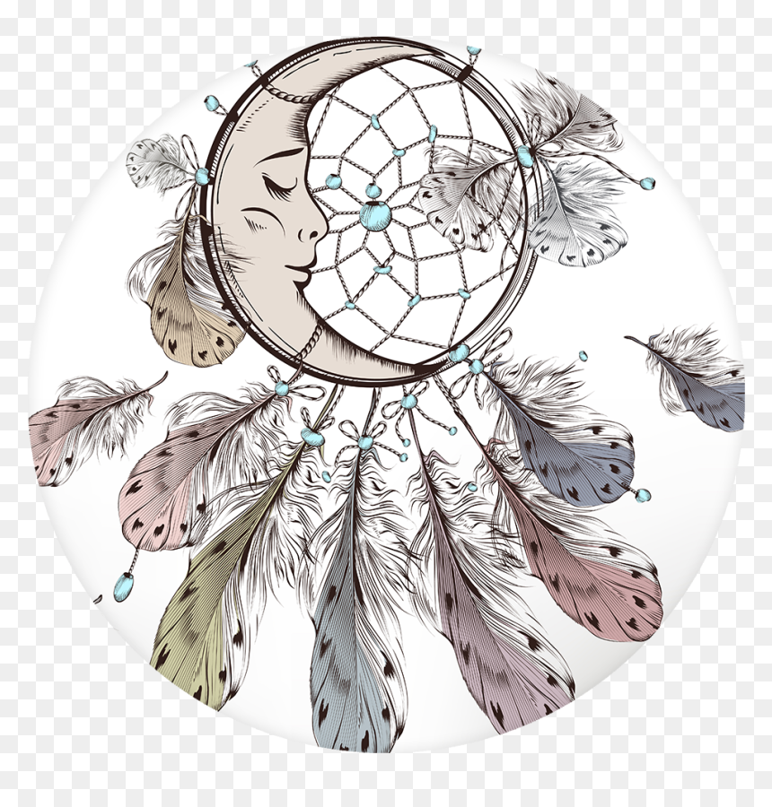 Pop Grip Dream Catcher - Dreamcatcher Png, Transparent Png - dream catcher vector png