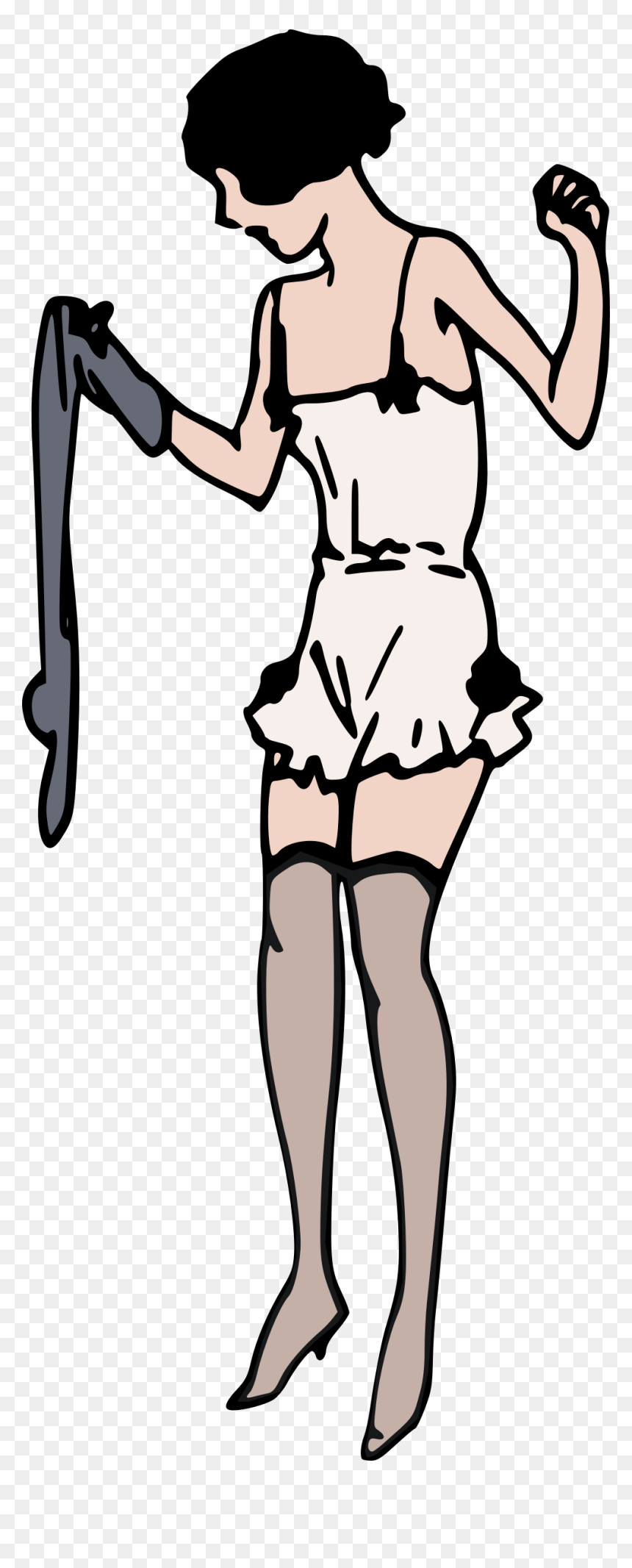 Lady In Underwear Clip Arts - Undergarment, HD Png Download - underwear png