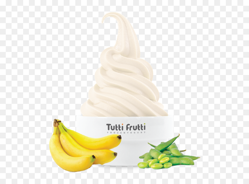 Banana Frozen Yogurt Png, Transparent Png - frozen yogurt png