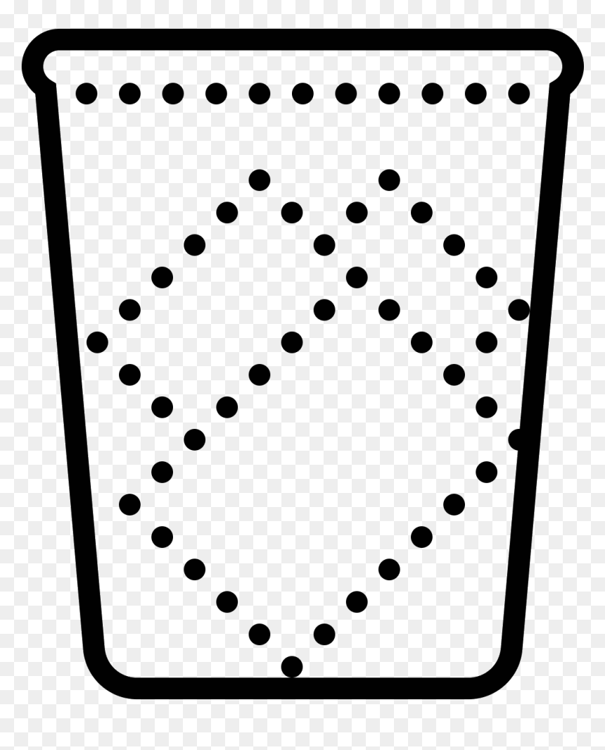 Full Trash Icon , Png Download - White Polka Dot Background, Transparent Png - trash icon png
