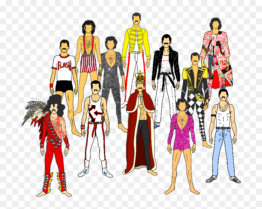 Freddie Mercury Fashion Style, HD Png Download - freddie mercury png