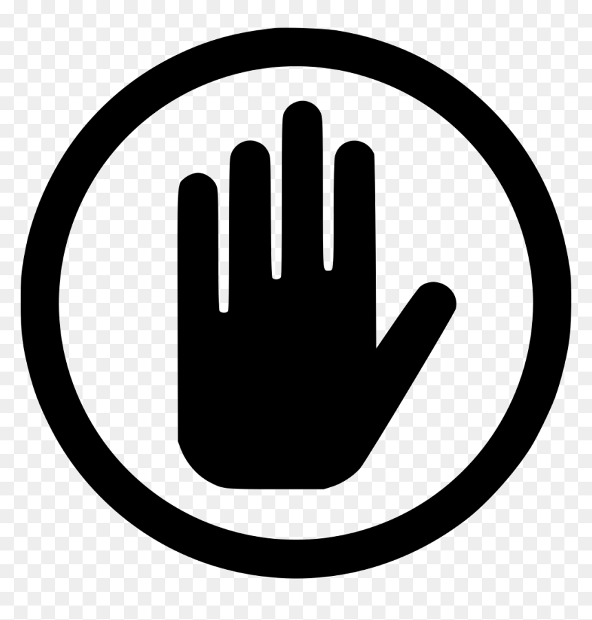 Hand Warning - Charing Cross Tube Station, HD Png Download - warning icon png