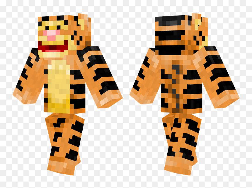 Tigger Minecraft Skin, HD Png Download - tigger png