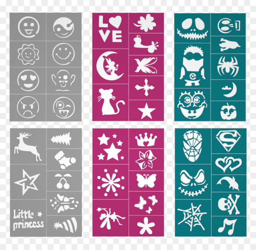 Stencils Health Face Paint, HD Png Download - face paint png