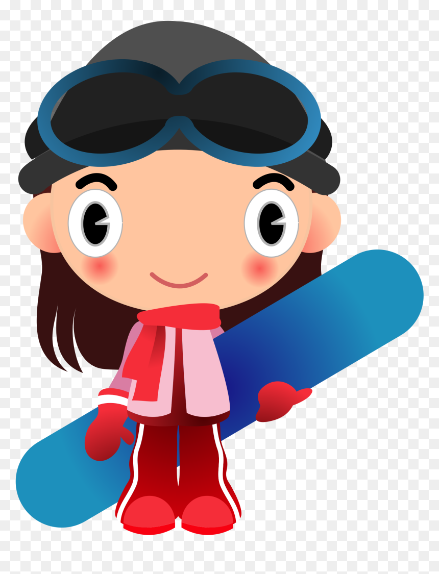 Snowboard Girl Clip Arts, HD Png Download - snowboard png