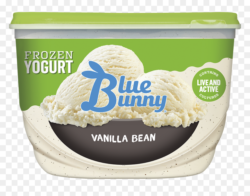 Vanilla Bean Frozen Yogurt - Blue Bunny Frozen Yogurt Vanilla, HD Png Download - frozen yogurt png