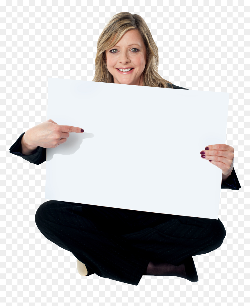 Women Holding Banner Royalty-free Png - Смешные И Дурацкие Стихи, Transparent Png - banner png transparent
