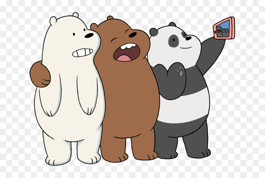 Osos Image - We Bare Bears Transparent, HD Png Download - selfie png