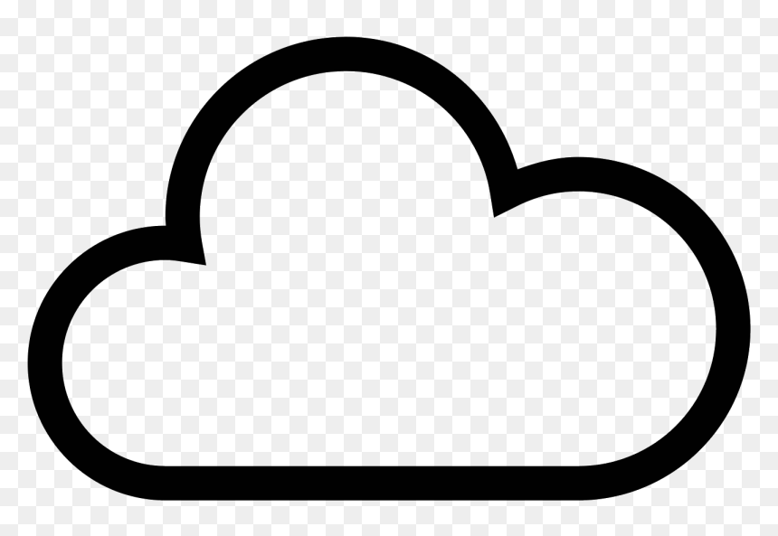 It Is A Very Simplified Looking Cloud - Cloud It Icon Transparent, HD Png Download - lightning icon png