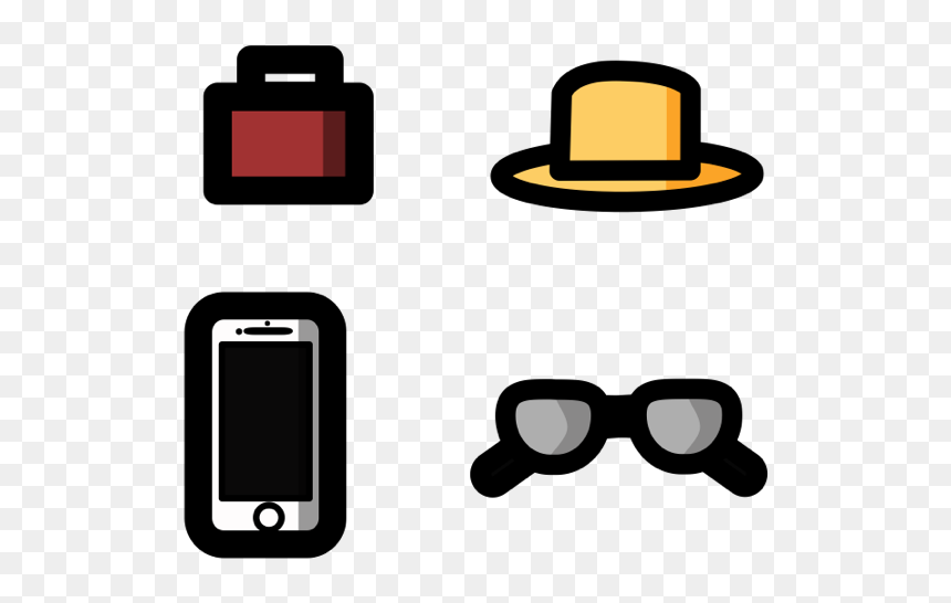 Travel Essentials Icons Carry-on New Orleans Sunglasses - Smartphone, HD Png Download - travel icon png