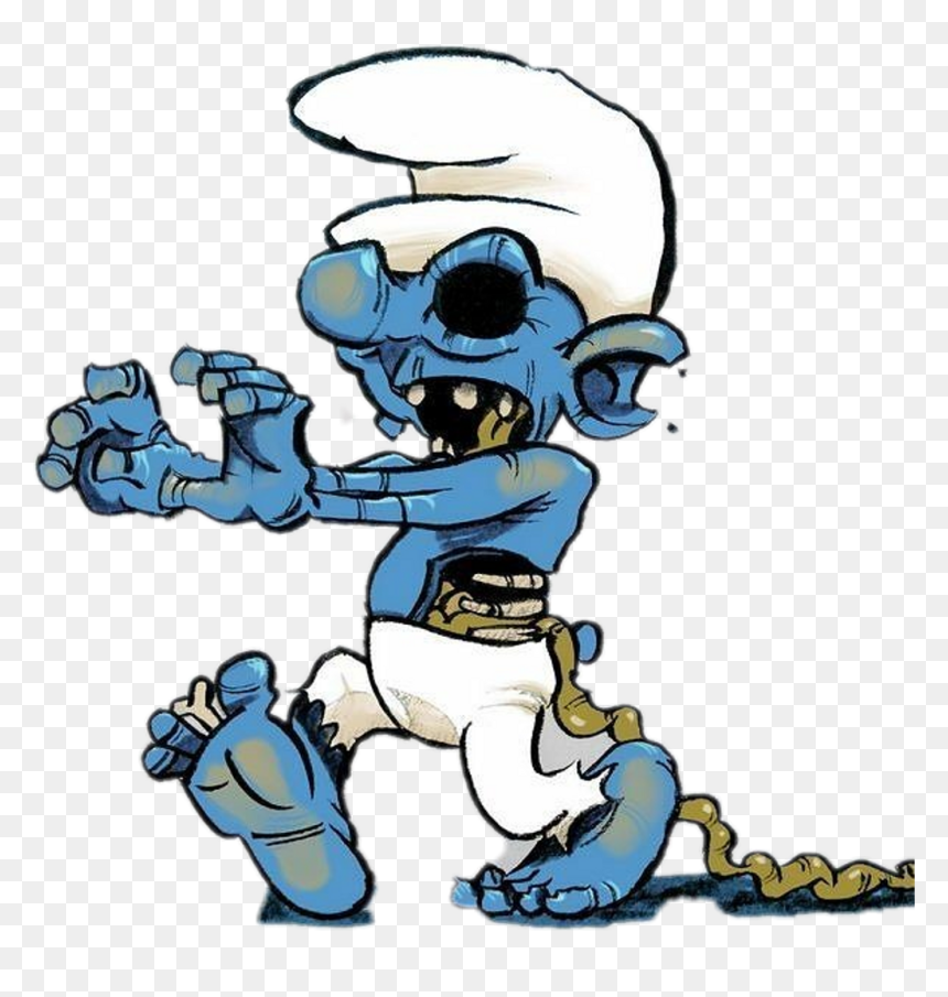 Los Pitufos Zombies , Png Download - Pitufos De Zombies, Transparent Png - smurf png