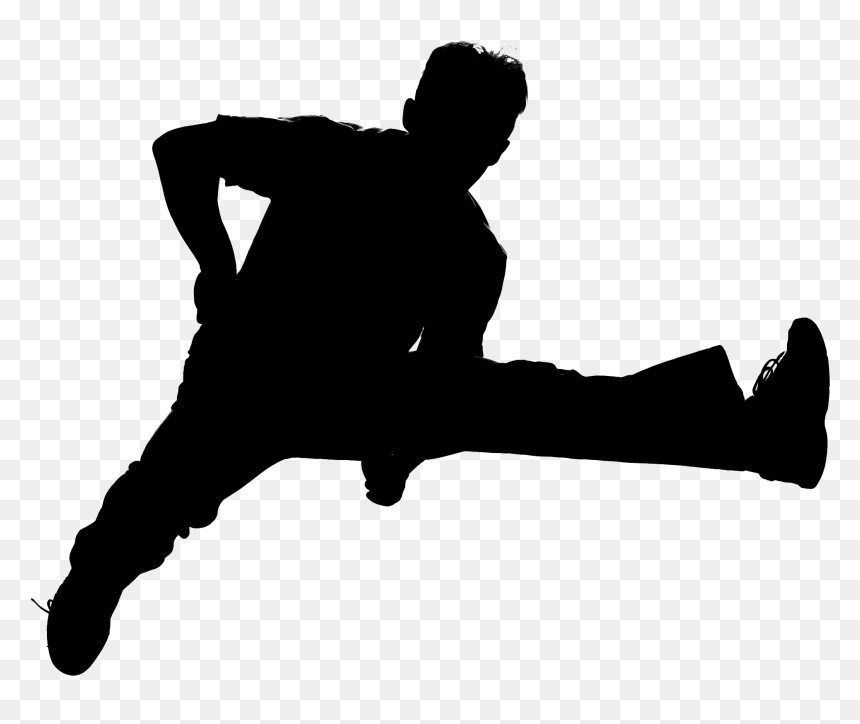 Stock Photography Royalty-free Silhouette - Stock Photography, HD Png Download - jumping png