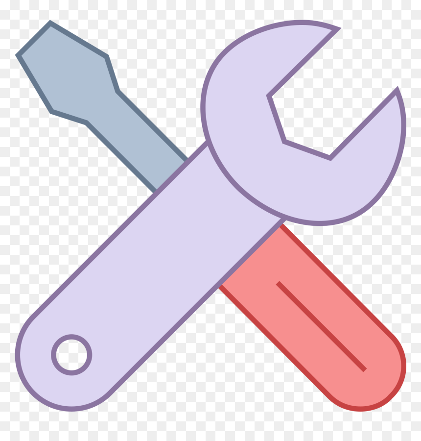 In This Icon Is A Wrench And A Screwdriver - Icon, HD Png Download - wrench icon png