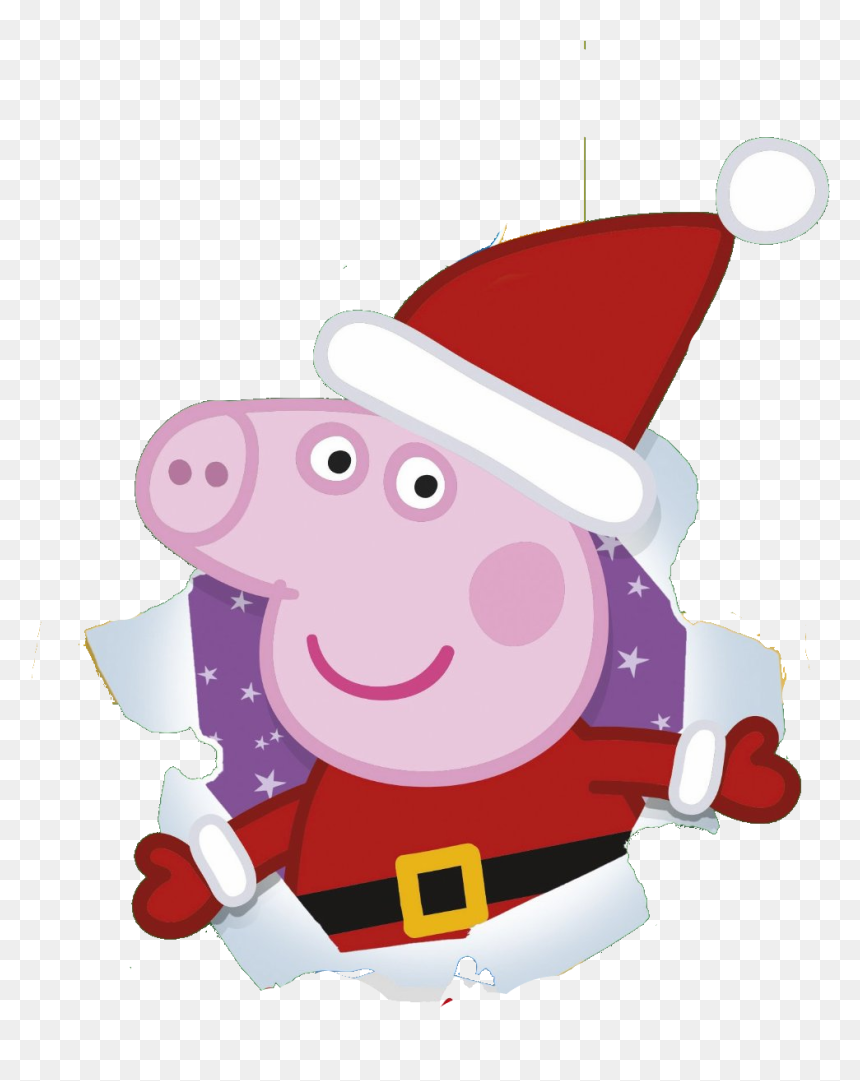 Peppa Pig Christmas Clipart - Holiday Peppa Pig Christmas, HD Png Download - peppa pig logo png
