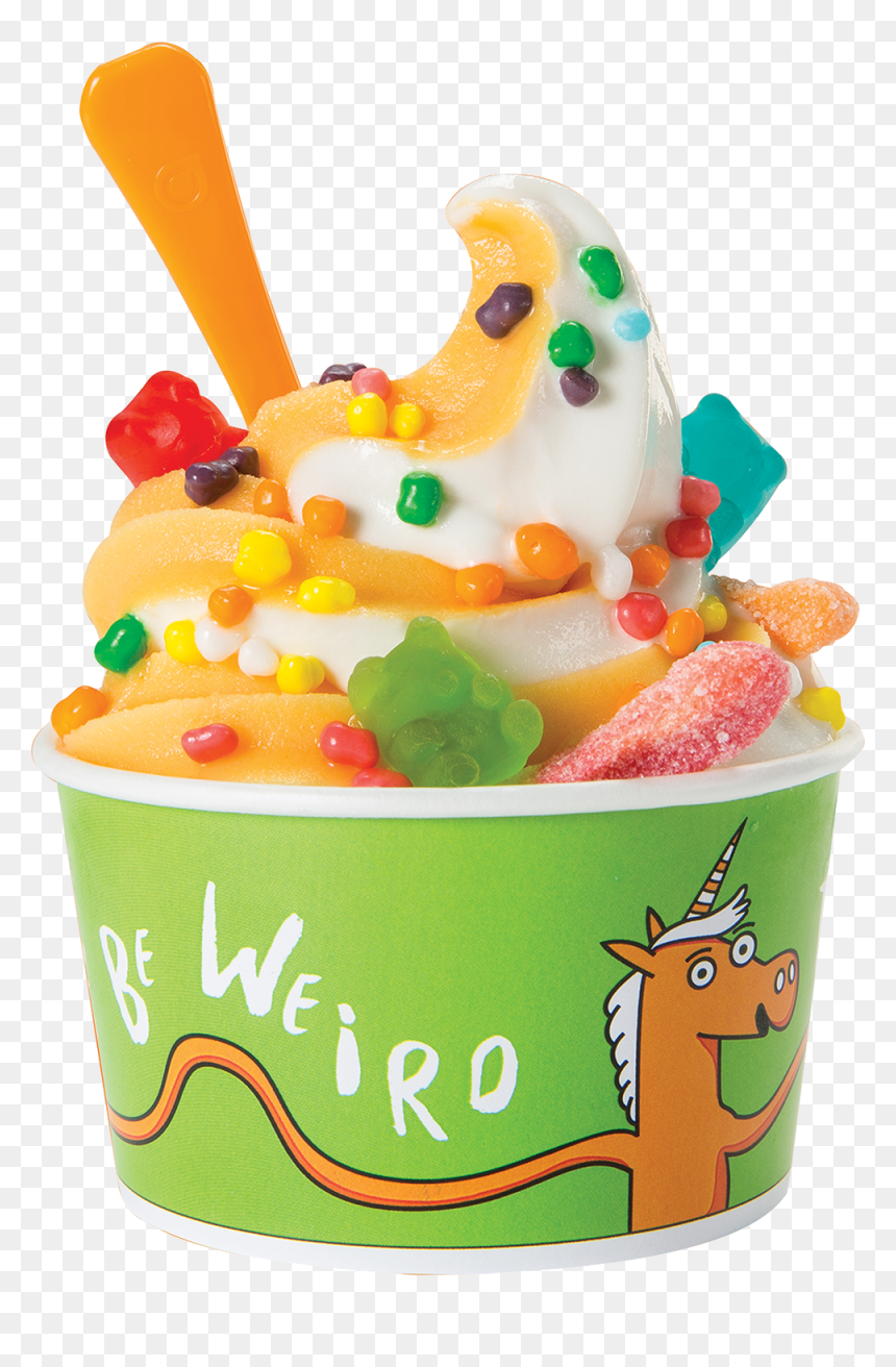 Frozen Yoghurt With Toppings, HD Png Download - frozen yogurt png