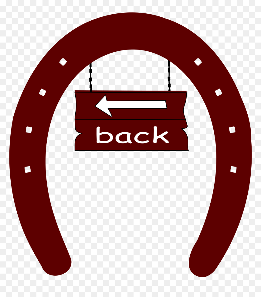 Arrow Sign Horseshoe Back Clip Arts - Png Clipart Hufeisen Transparente, Png Download - arrow sign png