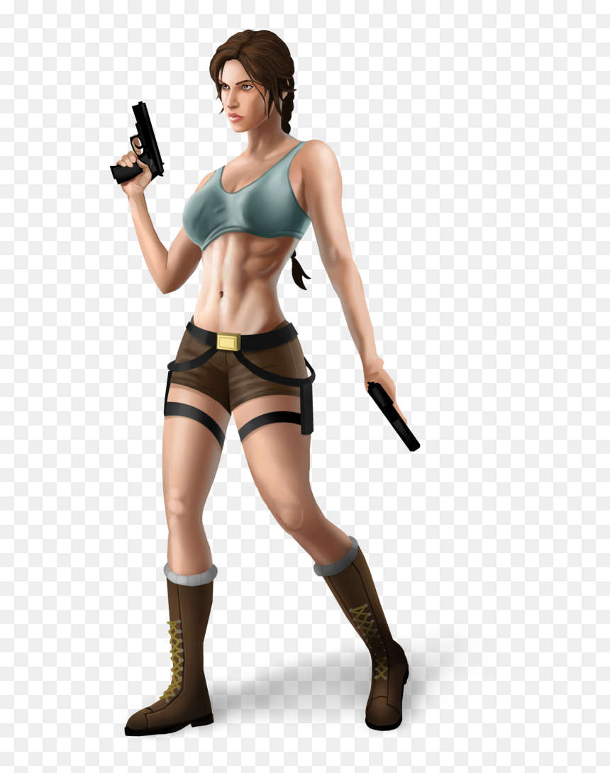 Tomb Raider Clipart Interesting Person - Lara Croft Animated, HD Png Download - tomb raider png
