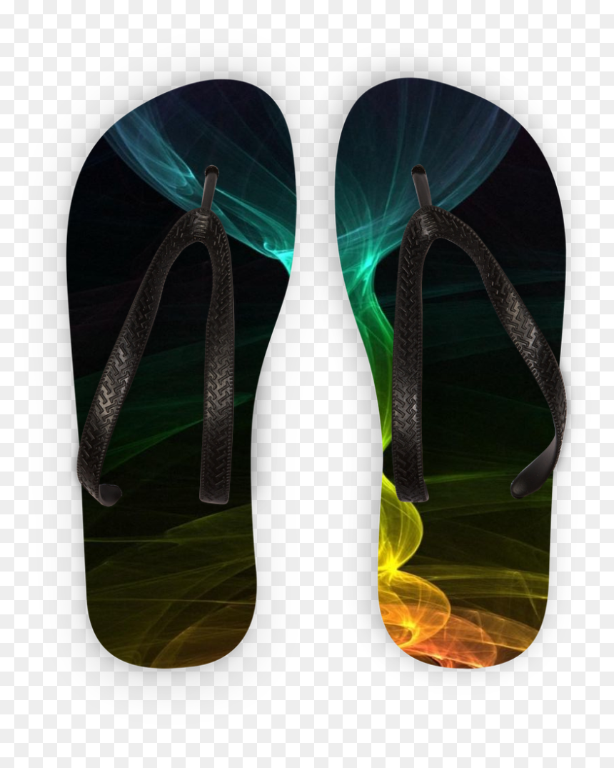 Rainbow Smoke ﻿kids Flip Flops Rainbow Smoke ﻿kids - Flip-flops, HD Png Download - rainbow smoke png