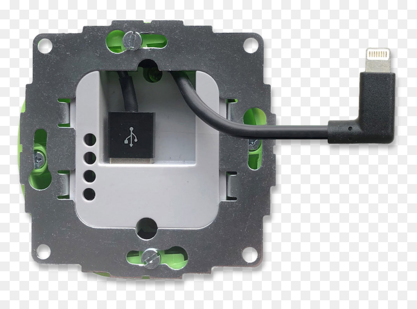 Flush Ipad Charger Wall, HD Png Download - charger png