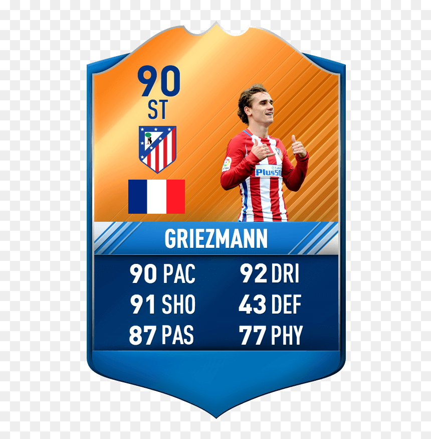 Transparent Griezmann Png - Germain Fifa 17, Png Download - fifa 17 png