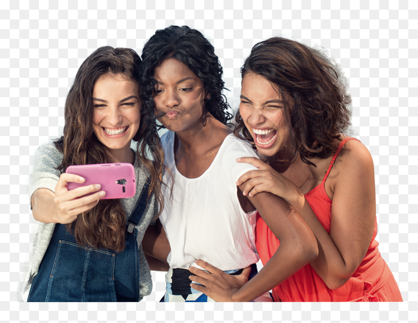 Selfie De Amigas Png, Transparent Png - selfie png
