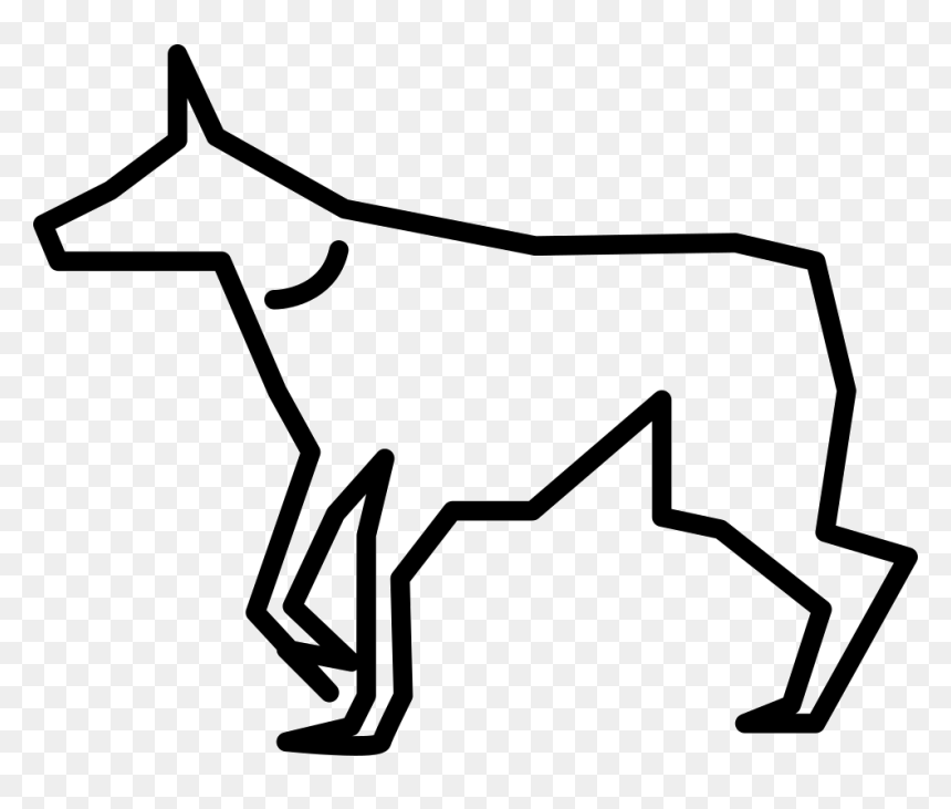 Dog Outline - Esquema De Un Perro, HD Png Download - dog outline png