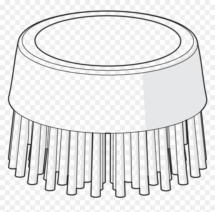 Brush Part For Spraying Brush, - Circle, HD Png Download - brush line png