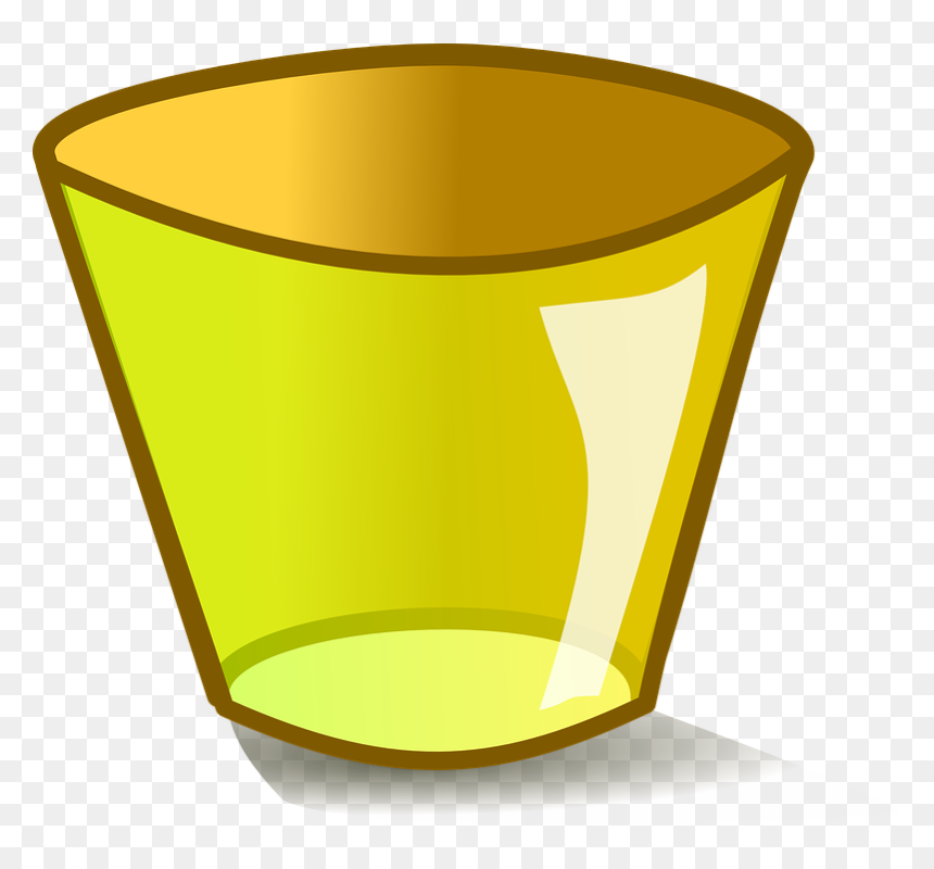Cartoon Images Of Glass, HD Png Download - trash icon png