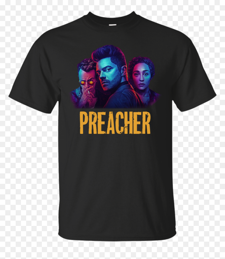 Preacher Season 2 Comic Book Cult Tv Show T Shirt,tank - T-shirt, HD Png Download - preacher png