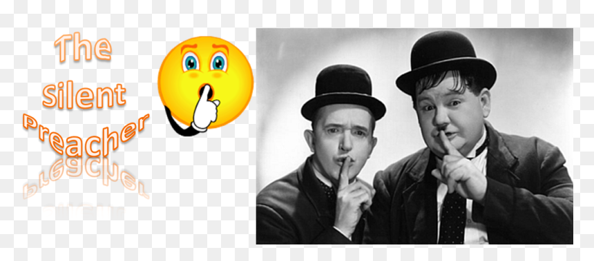 The Silent Preacher - Laurel And Hardy, HD Png Download - preacher png