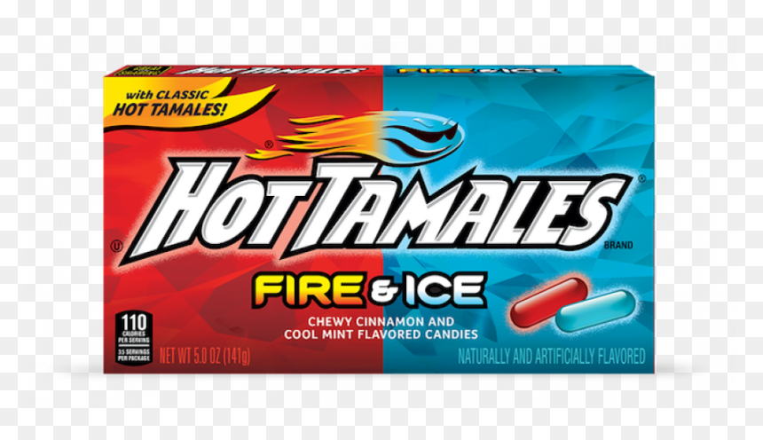 Hot Tamales Fire & Ice, Theater Box 12x141gr - Hot Tamales Fire And Ice, HD Png Download - tamales png