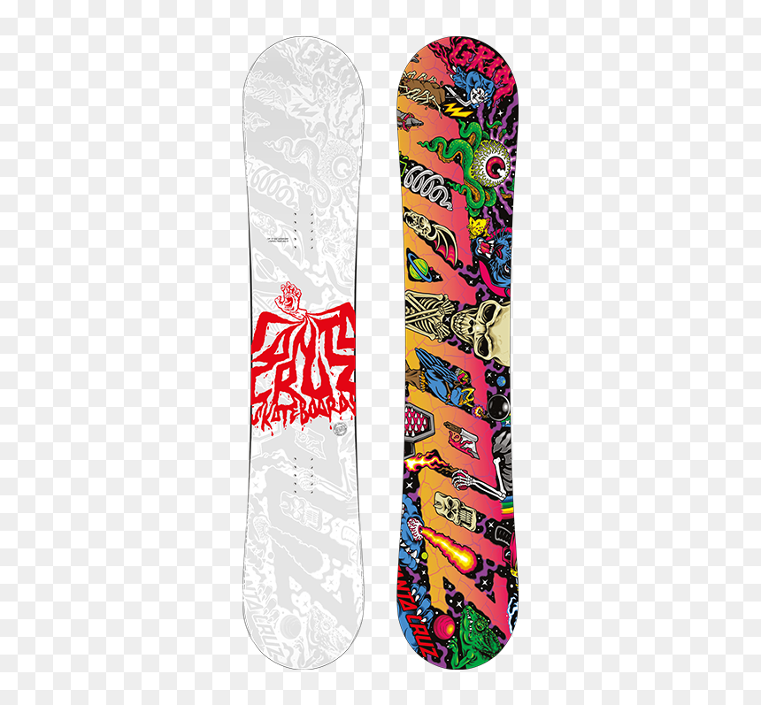 Santa Cruz Snowboard Roses, HD Png Download - snowboard png