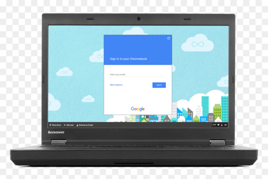 Computer Clip Chromebook - Chrome Os Cloudready, HD Png Download - chromebook png