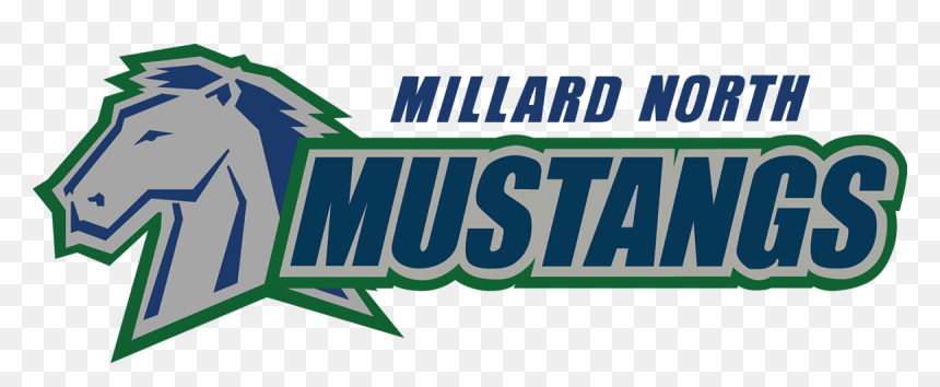 Millard North Mustang Logo , Png Download - Millard North High School Mustangs, Transparent Png - mustang logo png