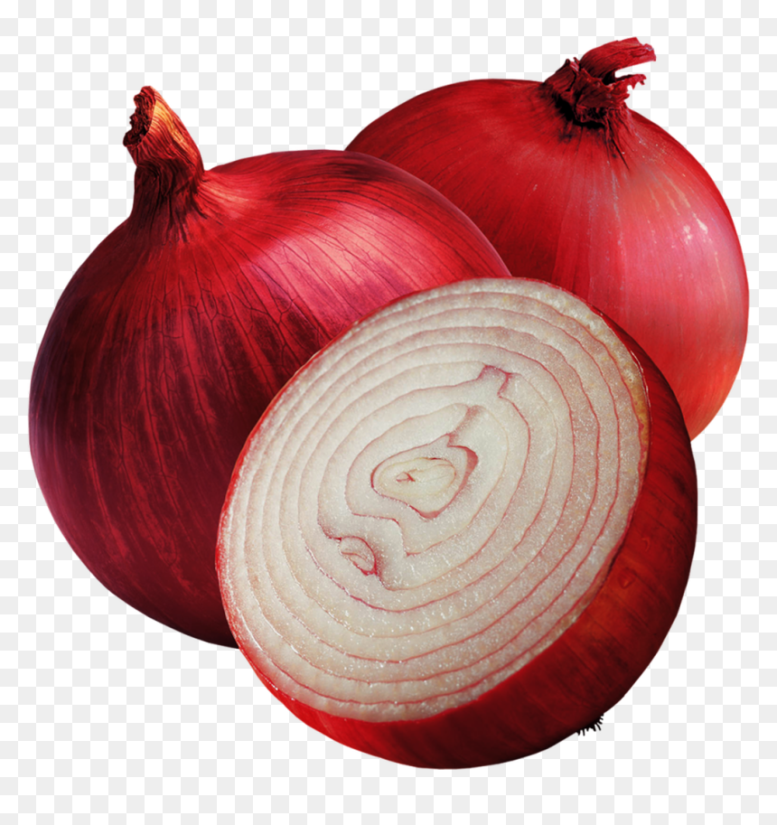 Two Onions And Half An Onion - Red Onion, HD Png Download - onions png