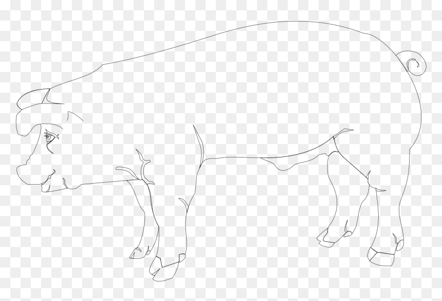 Sketch, HD Png Download - dog outline png
