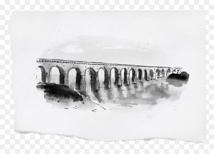 Torn Paper Bridge - Viaduct, HD Png Download - torn page png