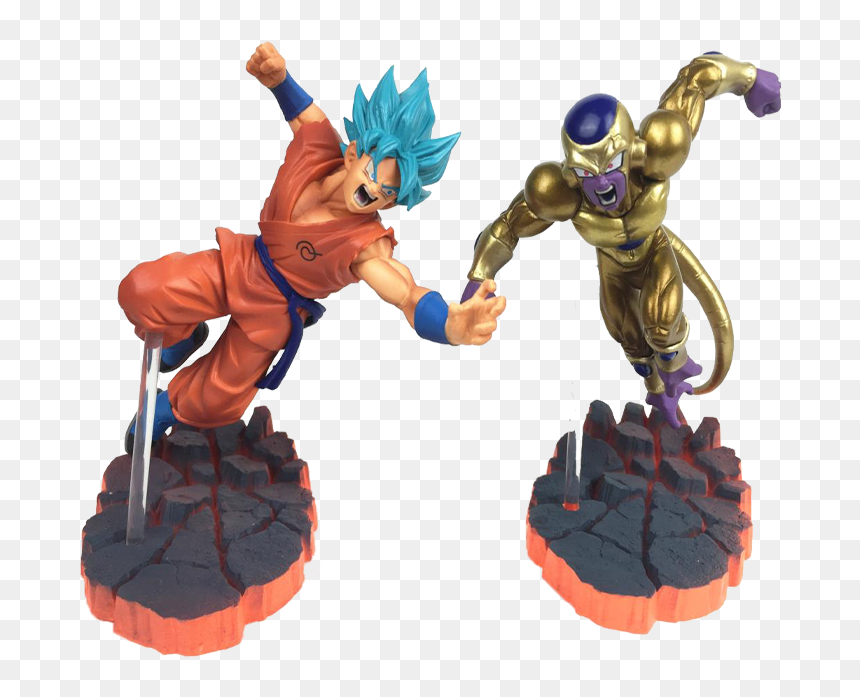 Action Figure Goku Ssj Blue, HD Png Download - golden frieza png