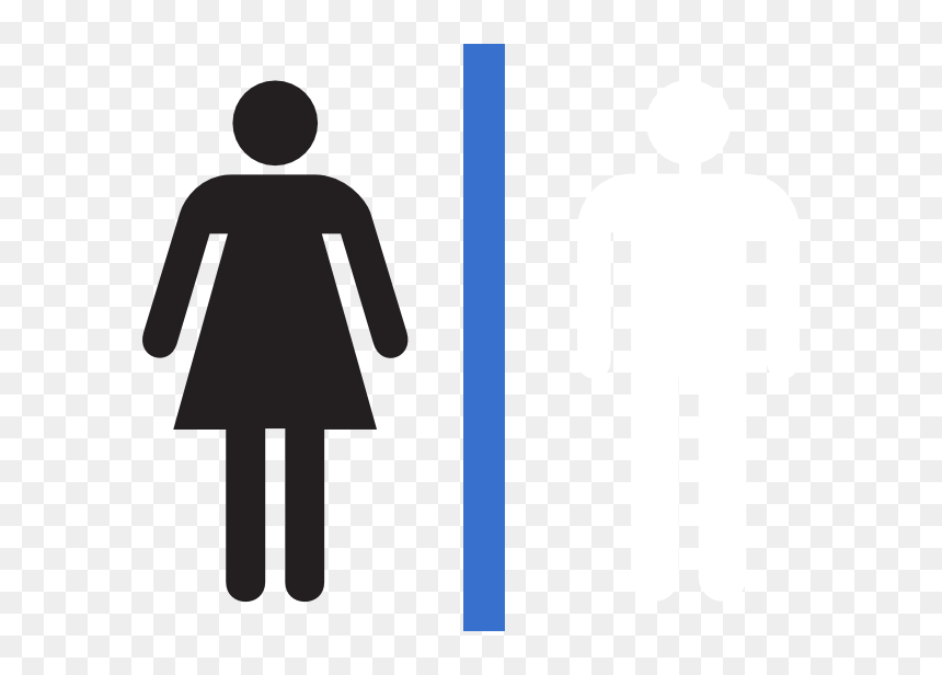 Female Restroom Sign Clipart, HD Png Download - hombre png