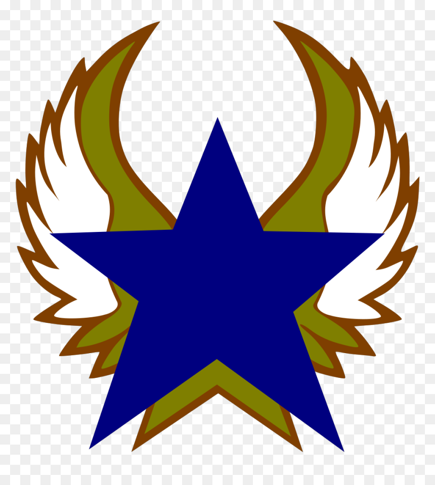 Blue Star With Gold Wings Svg Clip Arts, HD Png Download - gold wings png