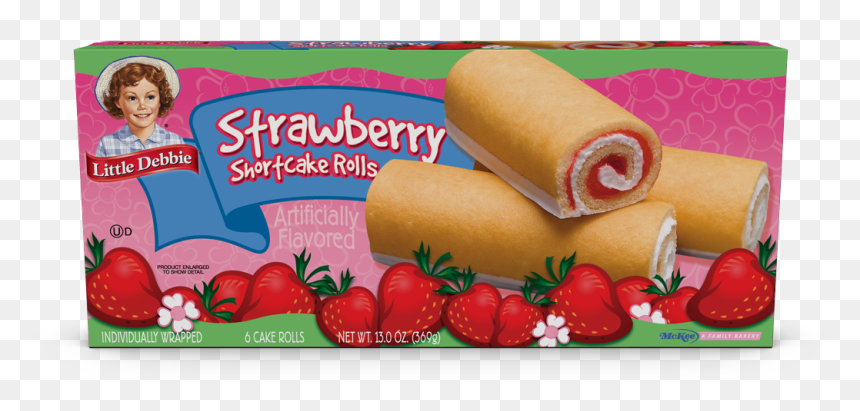 Little Debbie Strawberry Cake Roll, HD Png Download - strawberry shortcake png