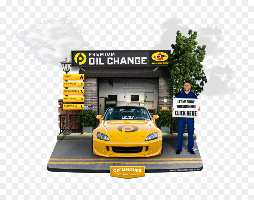 Pennzoil 10 Minute Oil Change - Oil Change Design, HD Png Download - oil change png